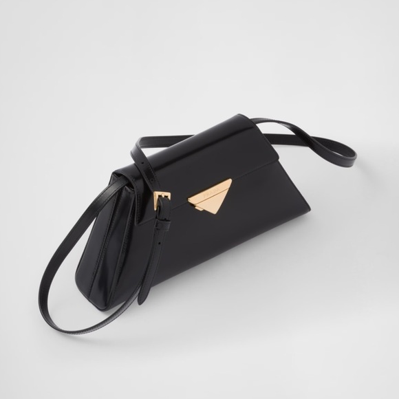 Prada Black Brushed Leather Bag - Picture 1 of 16